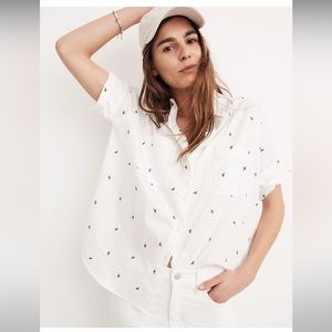 Madewell Embroidered Cactus Courier Shirt